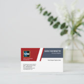 Creative Simple Innovative Structural Engineer Visitekaartje (Staand voorkant)