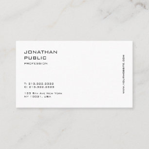 Creative Simple Plain Modern Minimalistisch Elegan Visitekaartje