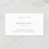 Creative Simple Professional Moderne, elegante kle Visitekaartje (Achterkant)