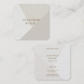 Creative Simple Sjabloon-minimalistisch modern des Vierkante Visitekaartje (Voorkant / Achterkant)