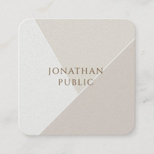Creative Simple Sjabloon-minimalistisch modern des Vierkante Visitekaartje