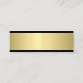 Creative Slank Design Gold Trendy Plain Glamour Mini Visitekaartje (Achterkant)