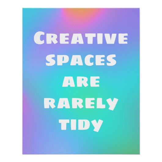 Creative Spaces is een zeldzaam onbeleefd Poster Perfect Poster (Voorkant)