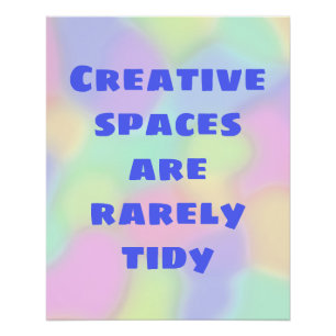 Creative Spaces is een zeldzaam onbeleefd Poster Perfect Poster