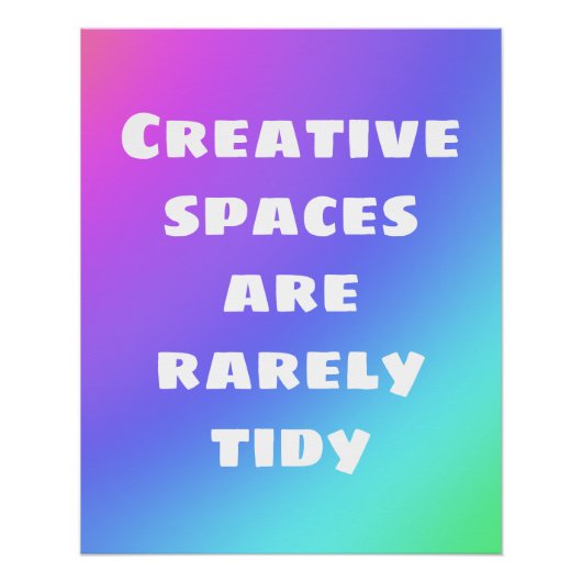 Creative Spaces is een zeldzaam onbeleefd Poster Perfect Poster (Voorkant)