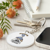 Creative Spark Magic Potion Retro Artist Mascot Sleutelhanger (Voorkant Rechts)