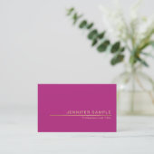 Creative stijlvolle Trendy Silk Finish Modern Luxe Visitekaartje (Staand voorkant)