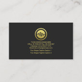 Creative Stock Share Graph Financial Money Market  Visitekaartje (Achterkant)