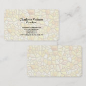 Creative Stone Wall Pattern Trendy Plain Stijlvol Visitekaartje (Voorkant / Achterkant)