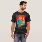 Creative Sunset Beach Travel Surf Palm Tree Oa T-shirt (Voorkant volledig)