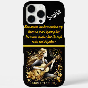Creative Teacher deelt muziektalent iPhone 16 Pro Max Hoesje