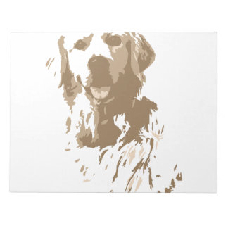 Creative tekening Golden Retriever Notitieblok
