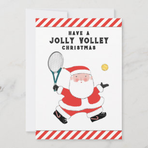 Creative Tennis-kerstfeestkaarten Feestdagenkaart