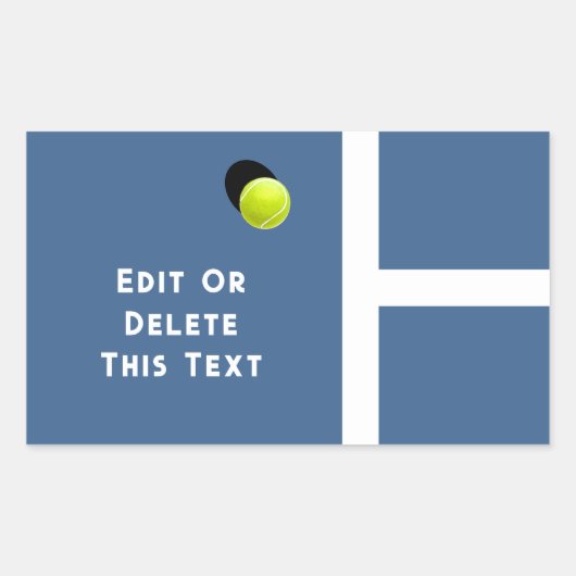 Creative Tennis Rechthoekige Sticker (Voorkant)