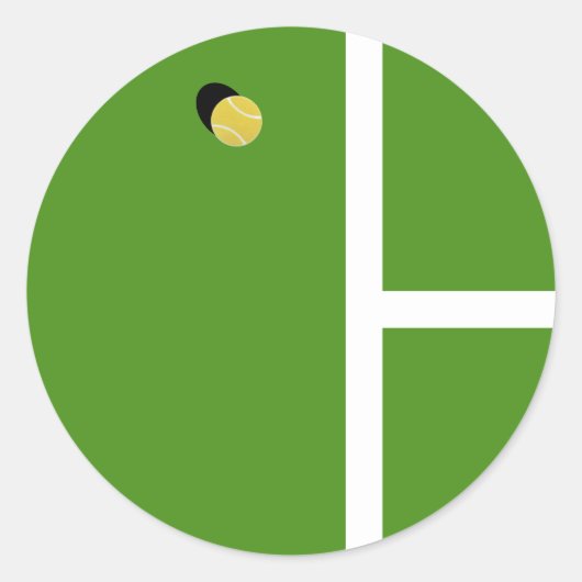 Creative Tennis Ronde Sticker (Voorkant)