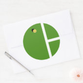 Creative Tennis Ronde Sticker (Envelop)