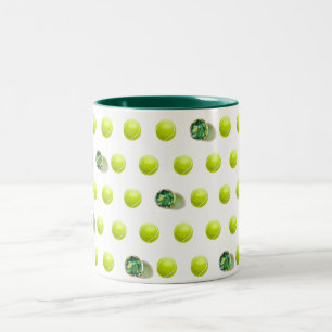 Creative Tennis Two-Tone Coffee Mok