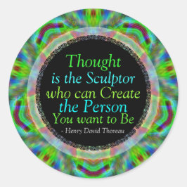 Creative Thoughts Quote Custom Art Sticker