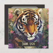 Creative Tiger Carte de remerciements (Devant / Derrière)