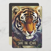 Creative Tiger Sla de datum Nodig QR Code Kaart ui (Voorkant / Achterkant)