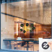 Creative Transformation Window Cling Raamsticker (Cafe Raam)