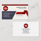 Creative Trapezium Link Supply Chain Manager Visitekaartje (Voorkant / Achterkant)