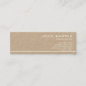 Creative Trendy Plain Premium Kraft van hoge kwali Mini Visitekaartje (Voorkant)