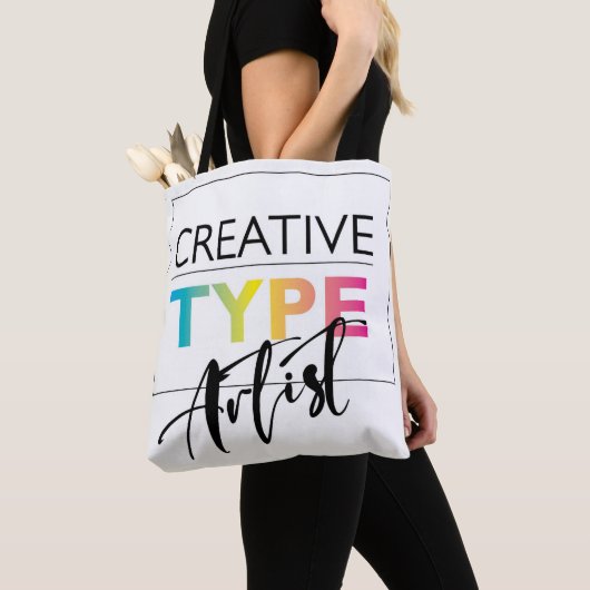 Creative Type Artist Canvas tas (Dichtbij)