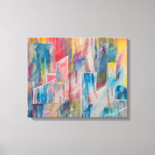 Creative Utopia CityScape Canvas Afdruk