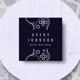 Creative Video Game Designer Gamer Game Tester Vierkante Visitekaartje