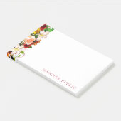 Creative Waterverf Floral Modern Sjabloon Flowers Post-it® Notes (Schuin)