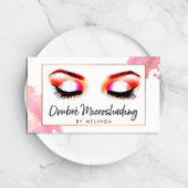 Creative Waterverf Wenkbrauwen Microshading Visitekaartje