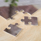 Creative white flower tree foto jigzaag puzzel (Zijkant)