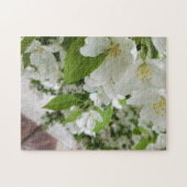 Creative white flower tree foto jigzaag puzzel (Horizontaal)