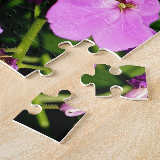 Creative woo vert fleur photo puzzle puzzle (Côté)