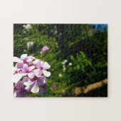 Creative woo vert fleur photo puzzle puzzle (Horizontal)