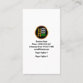 Creative Wood Grain Panels Handyman Visitekaartje (Achterkant)