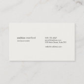 Creative Writer Calligraphy Nib Logo Visitekaartje (Achterkant)