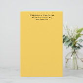 Creative Yellow Color Plain Eenvoudig Briefpapier (Staand voorkant)