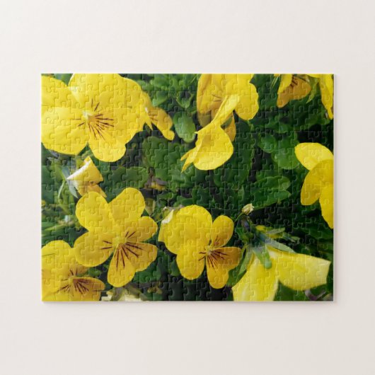 Creative yellow flower tree photojigzaapuzzel legpuzzel (Horizontaal)
