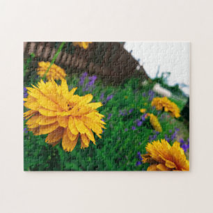 Creative yellow flower tuin tuinfoto puzzel