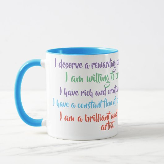 Creativité Affirmation Mug - Daily Mantra (Gauche)