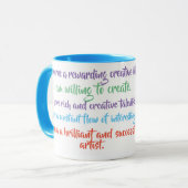 Creativité Affirmation Mug - Daily Mantra (Devant gauche)