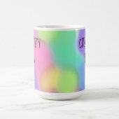 Créativité dans une tasse de café colorée (Centre)