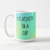 Créativité dans une tasse de café en coupe (Gauche)