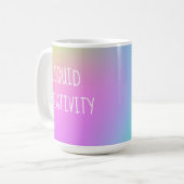 Créativité liquide Arc-en-ciel Gradient Mug (Devant gauche)