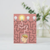 Creativiteit Brainstormpassage door Maze Briefkaart (Staand voorkant)