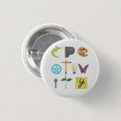 Creativiteit Buttonnen achter Ronde Button 3,2 Cm (Voorkant /achterkant)