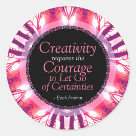 Creativiteit Courage Quote Custom Art Sticker