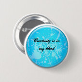 Creativiteit, het bloeit ronde button 5,7 cm (Voorkant /achterkant)